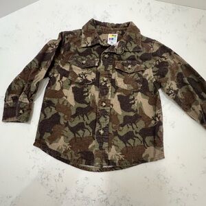 Healthtex Kids Camouflage Animal Button-Down Shirt